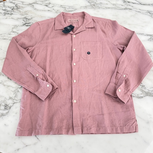 Abercrombie and Fitch Men's Pink Long Sleeve Shirt, Size Small - Picture 4 of 7